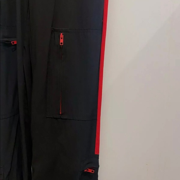 I AM GIA Red & Black Utility Jumpsuit, Small - Picture 2 of 3